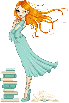 Girl with books